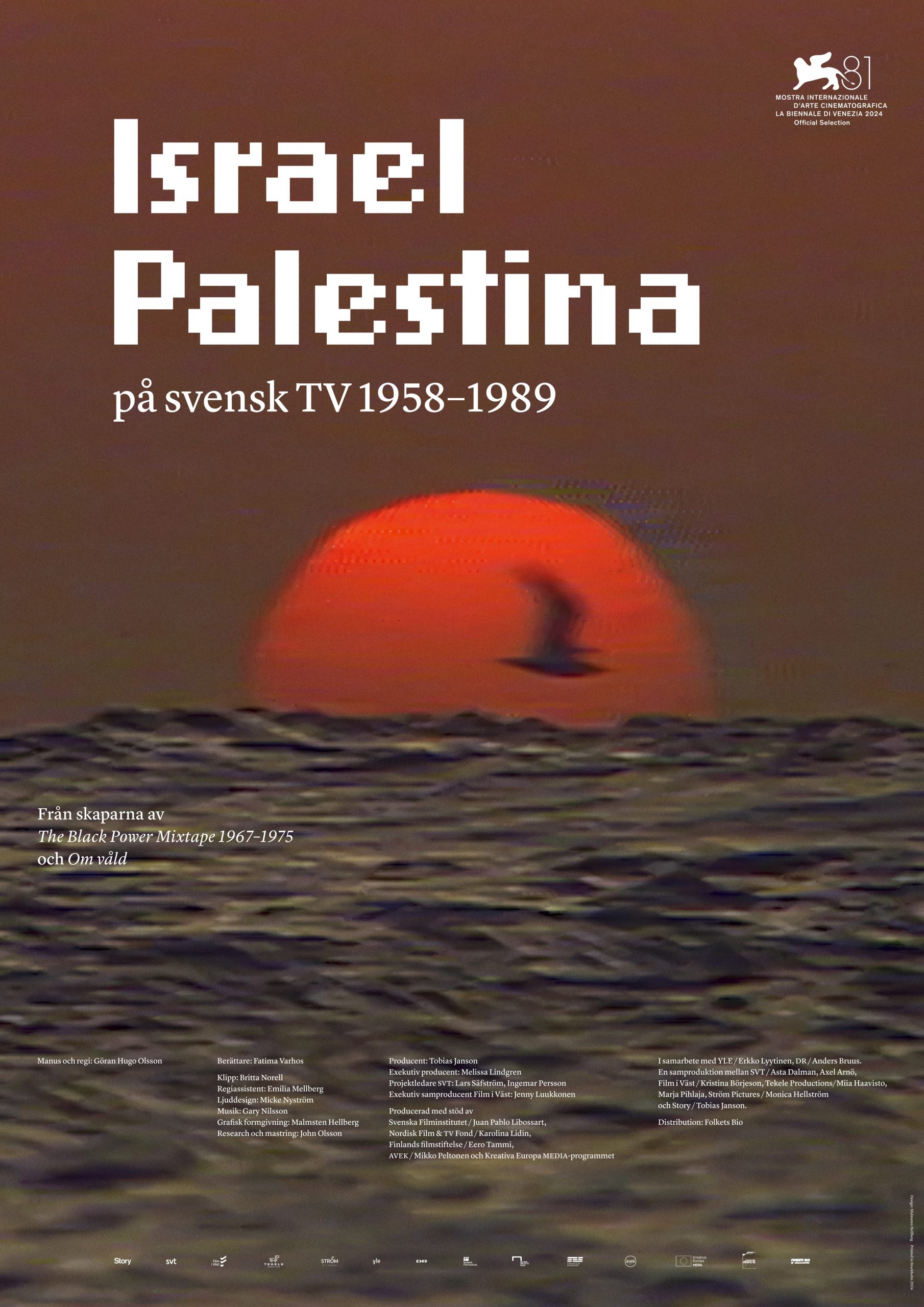 ISRAEL PALESTINA PÅ SVENSK TV 1958-1989