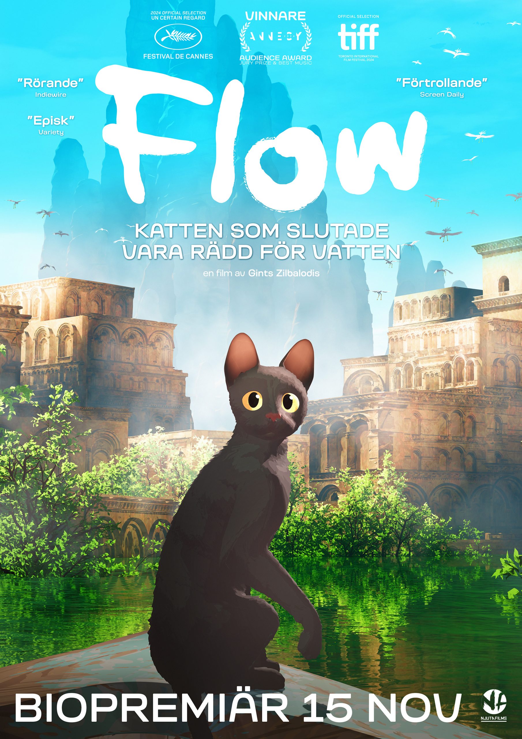 FLOW – KATTEN SOM SLUTADE VARA RÄDD FÖR VATTEN